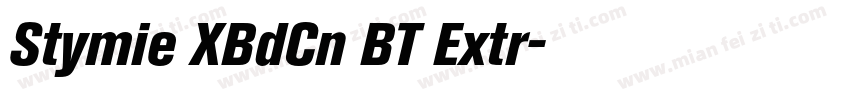 Stymie XBdCn BT Extr字体转换